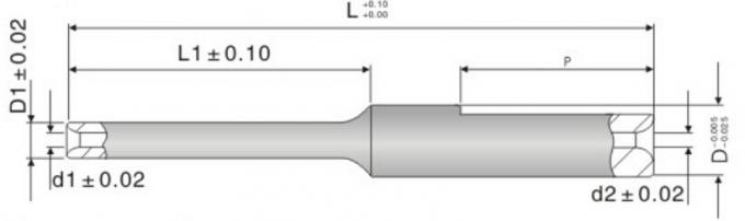 High Precision Coil Winding Nozzle , Tungsten Carbide Industrial Nozzle 0